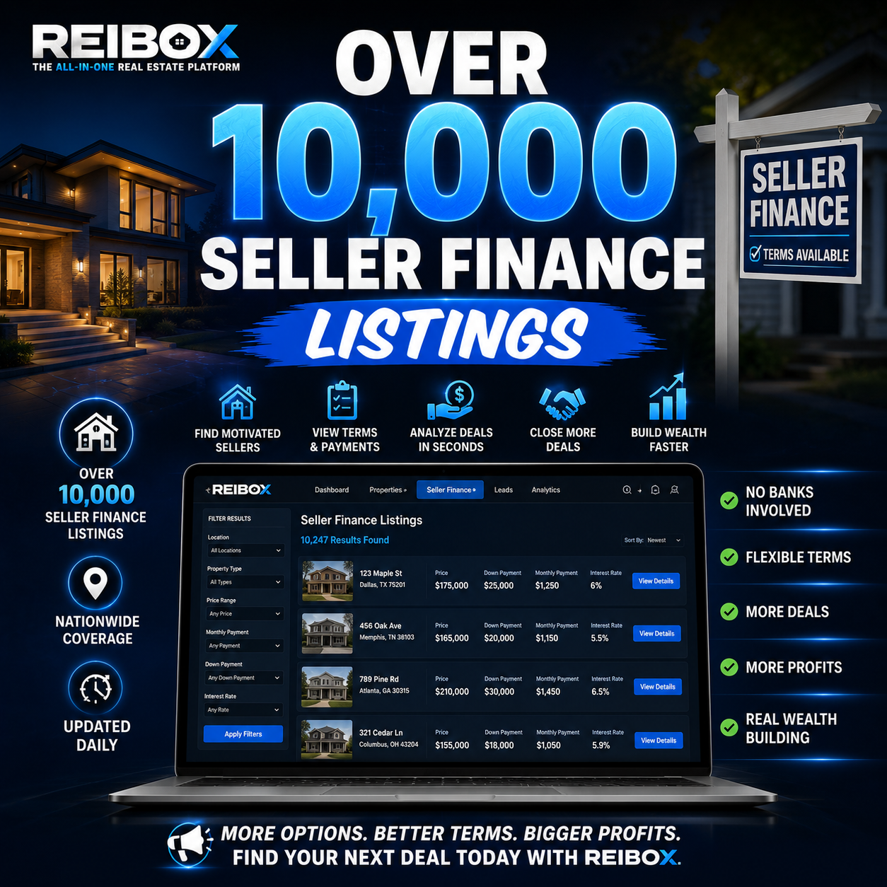 Reibox Seller Finance Listings